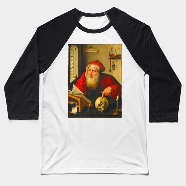 Saint Jerome in His Study Baseball T-Shirt by truthtopower